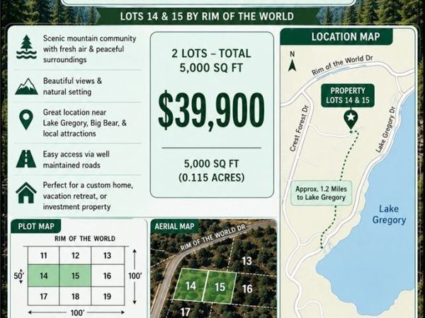 0 Crest Forest, Cedarpines Park, CA 92322