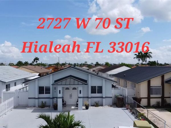 2727 W 70th St , Hialeah, FL 33016