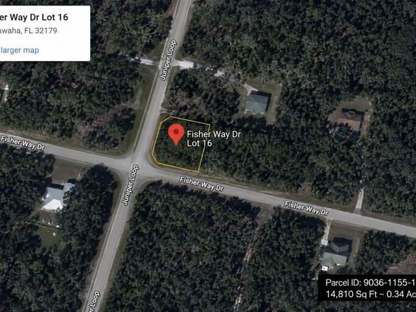 FISHER WAY DR LOT 16 , OCKLAWAHA, FL 32179
