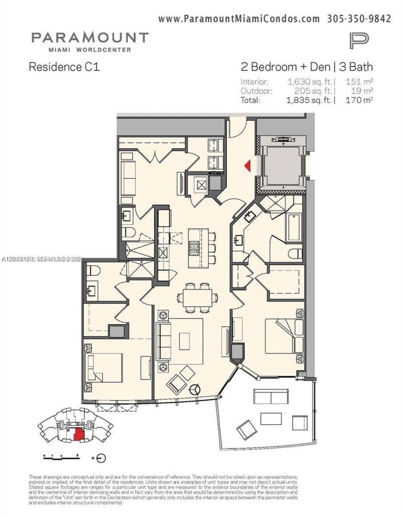 851 NE 1st Ave , Unit 3308, Miami, FL 33132 Photo