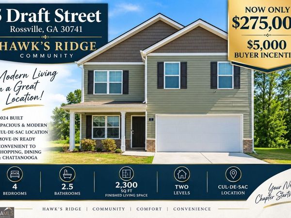5 Draft Street, Rossville, GA 30741