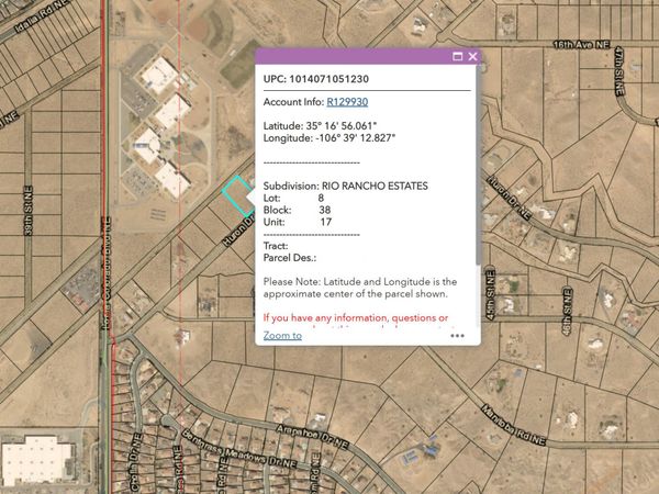 4201 Huron Dr NE - U17 B38 Lot 8 , Rio Rancho, NM 87144