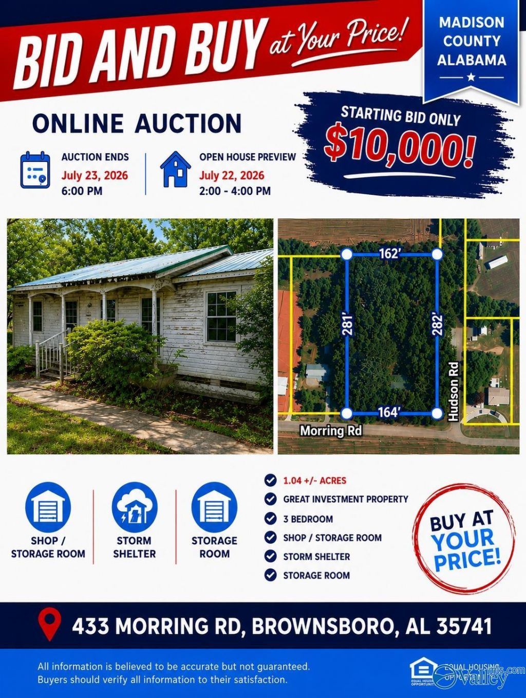 433 Morring Road, Brownsboro, AL 35741 Main Photo