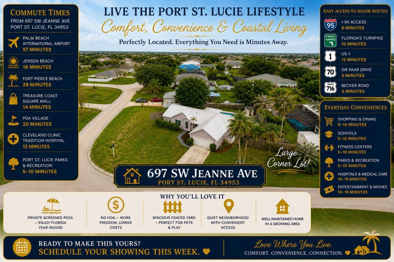 697 SW Jeanne Avenue, Port Saint Lucie, FL 34953 Photo