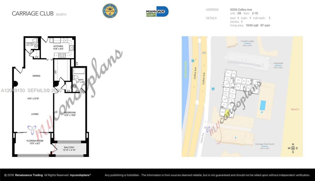 5005 Collins Ave , Unit 509, Miami Beach, FL 33140 Photo