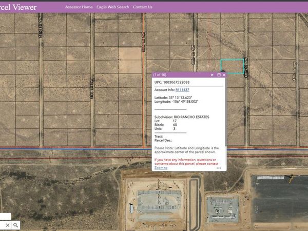 48th (U3 B60 L17) Street SW, Rio Rancho, NM 87124