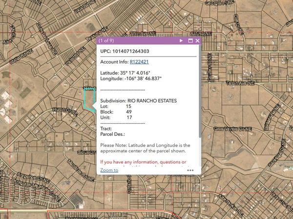 16th Ave Chamiza Estates 5 AC , Rio Rancho, NM 87144