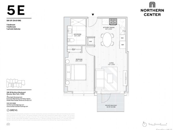 138-18 Northern Boulevard , Unit 5E, Flushing, NY 11354