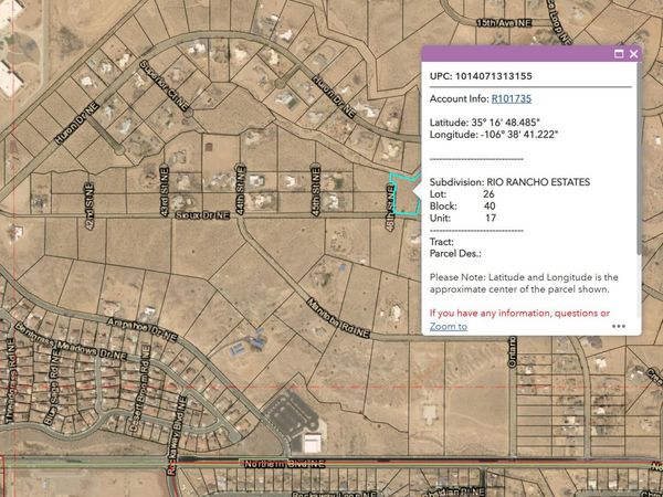 46th NE - Chamiza Estates Street , Rio Rancho, NM 87144