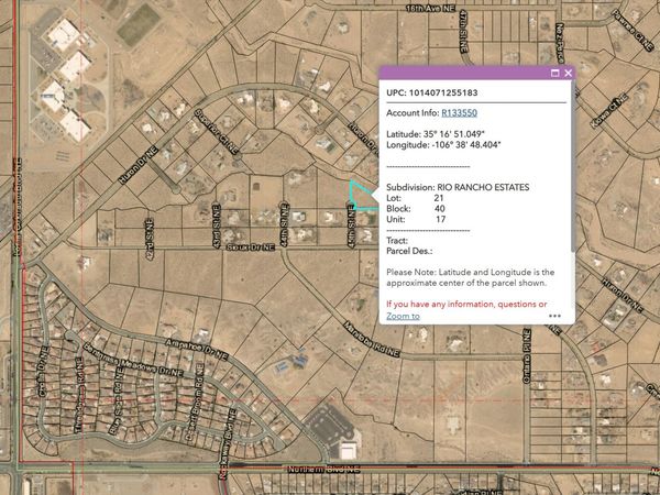 45th NE - Chamiza Estates Street, Rio Rancho, NM 87144