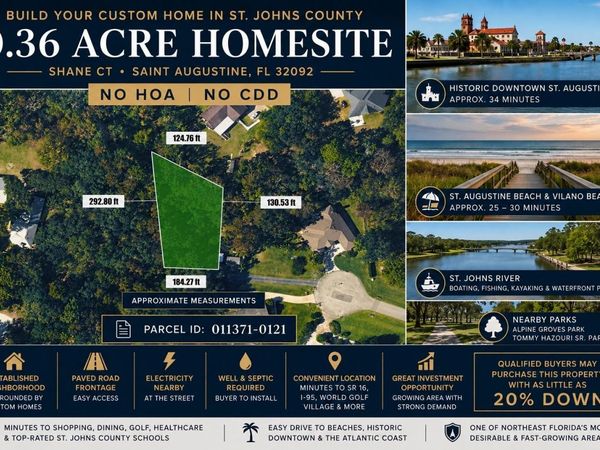 SHANE COURT , ST AUGUSTINE, FL 32092