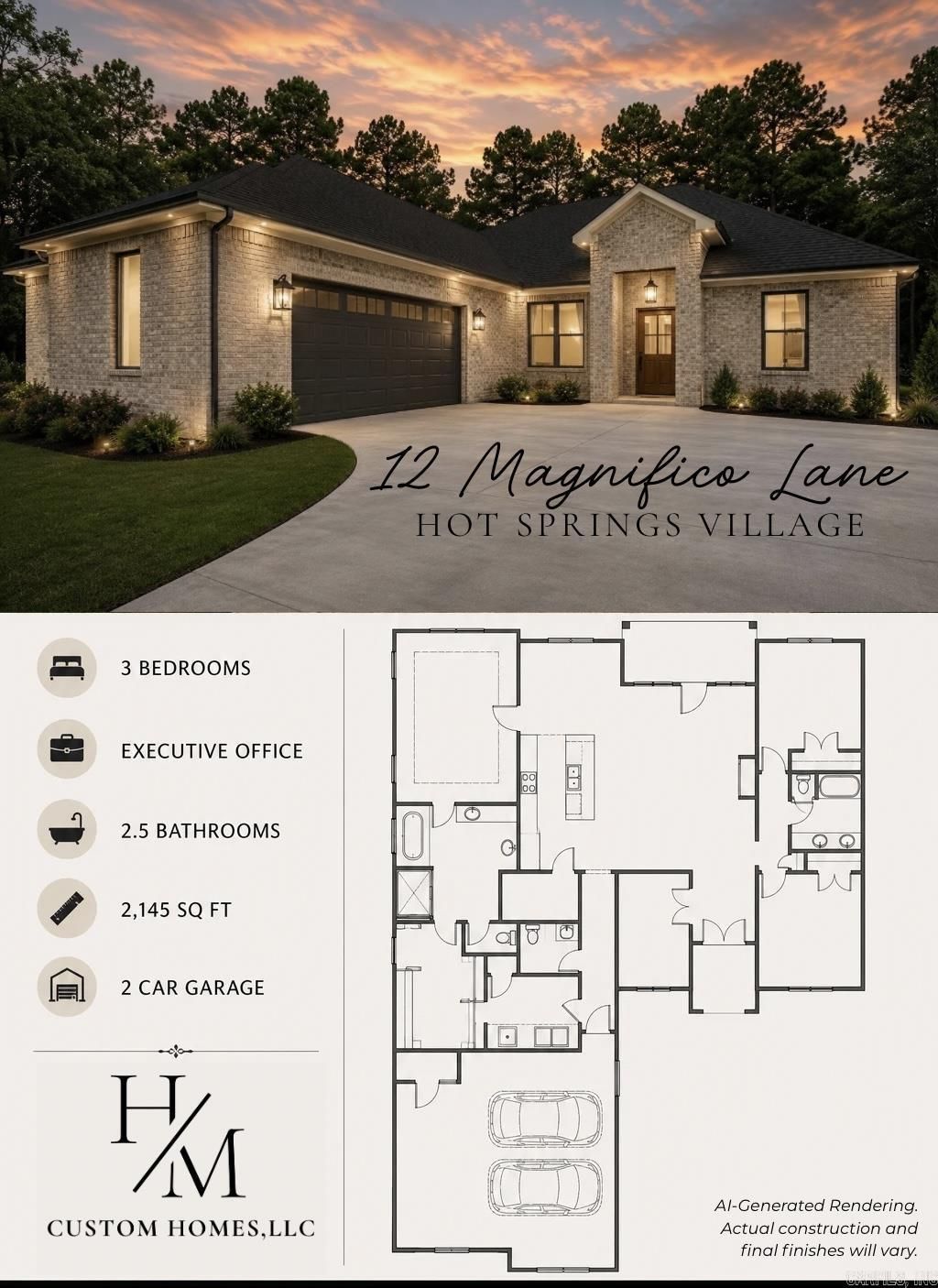 12 Magnifico Lane Hot Springs Village, AR 71909