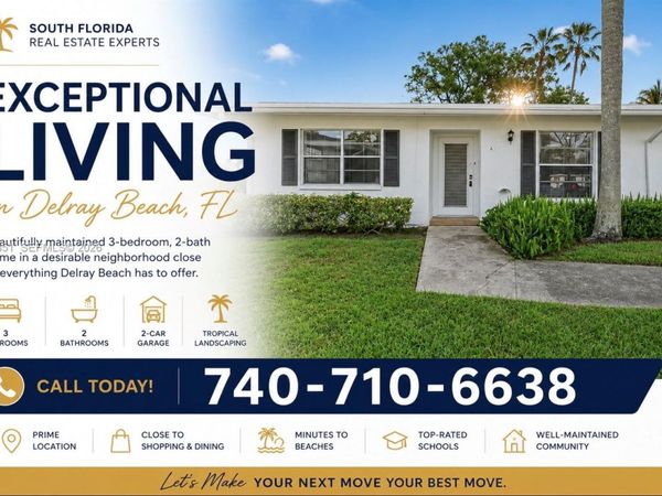 5093 Privet Place #A, , Unit A, Delray Beach, FL 33484
