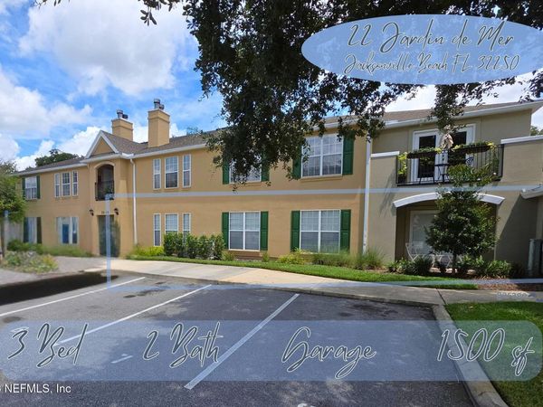 22 JARDIN DE MER Place, Unit 22, Jacksonville Beach, FL 32250