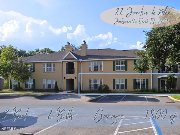 22 JARDIN DE MER Place, Unit 22, Jacksonville Beach, FL 32250