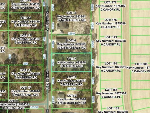 MABERLY ROAD , WEEKI WACHEE, FL 34614