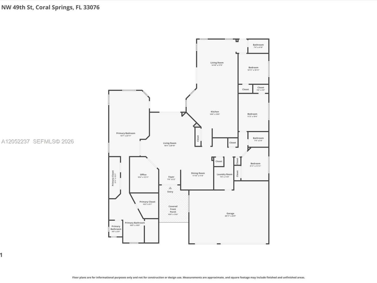 12307 NW 49th St , Coral Springs, FL 33076 Photo
