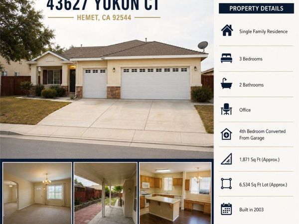 43627 Yukon Court, Hemet, CA 92544