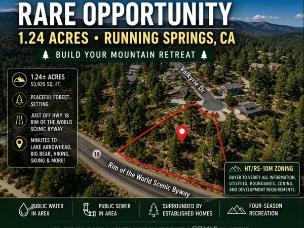 0 Valkyrie, Running Springs, CA 92382
