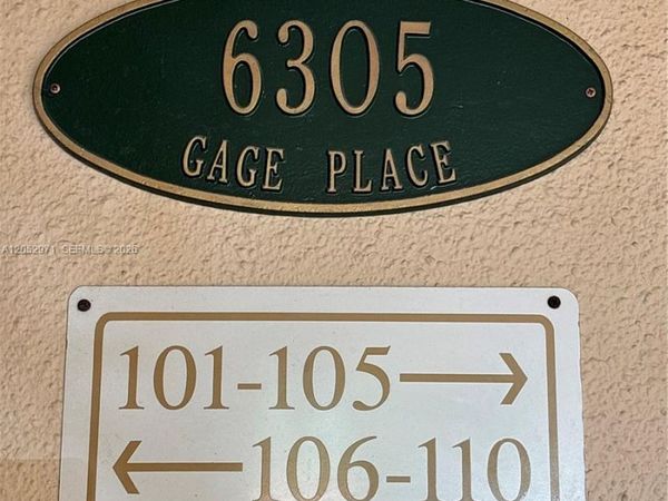 6305 Gage Pl , Unit 309A, Miami Lakes, FL 33014