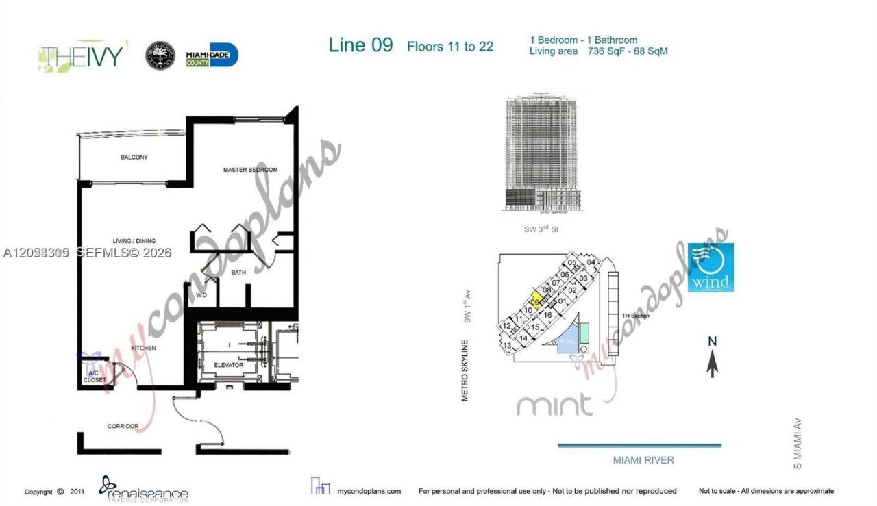 90 SW 3rd St , Unit 1409, Miami, FL 33130 Photo