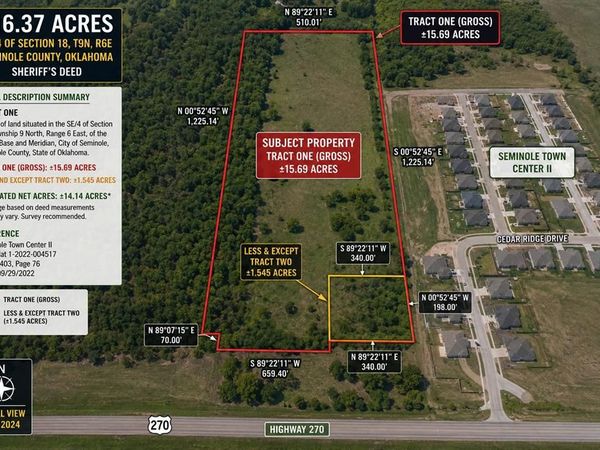 Cedar Ridge Road, Seminole, OK 74868