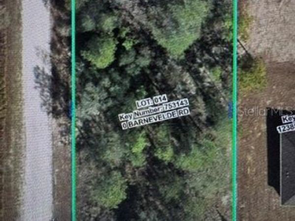 Lot 14 BARNVELDE ROAD , WEEKI WACHEE, FL 34614