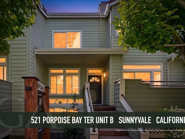 521 Porpoise Bay Terrace, Unit B, Sunnyvale, CA 94089