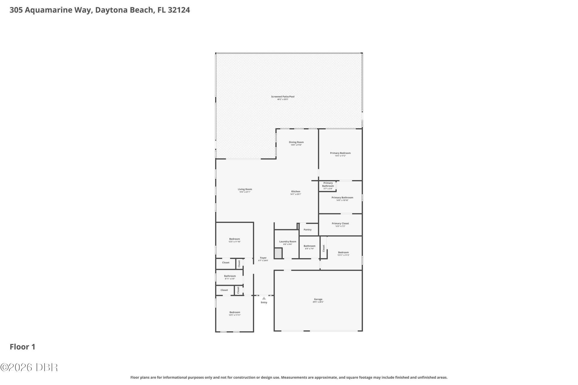 305 Aquamarine Way, Daytona Beach, FL 32124 Photo