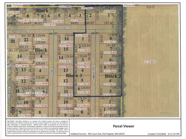 Block 2, Lot 5 Shamrock Avenue , Park Rapids, MN 56470