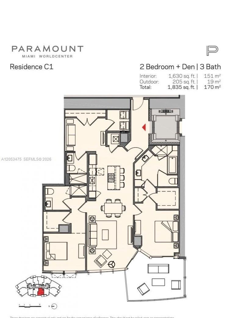 851 NE 1st Ave , Unit 2308, Miami, FL 33132 Photo