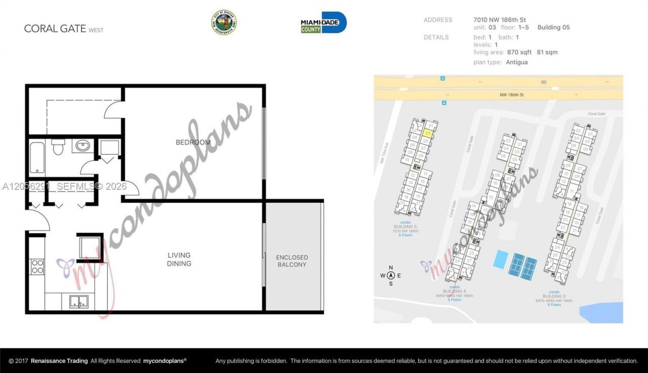 7010 NW 186th St , Unit 5-303, Hialeah, FL 33015 Photo