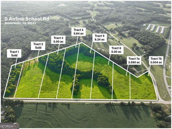 0 Airline School Road, Unit TRACT 7A, Bowersville, GA 30516