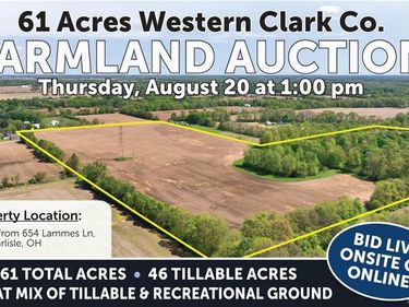 61 Acres Lammes Lane, Bethel Twp, OH 45344