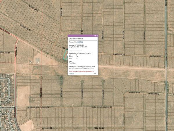4 Lots at Rio Rancho Estates, Rio Rancho, NM 87144