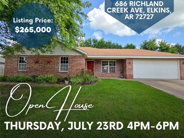 686 Richland Creek Avenue , Elkins, AR 72727