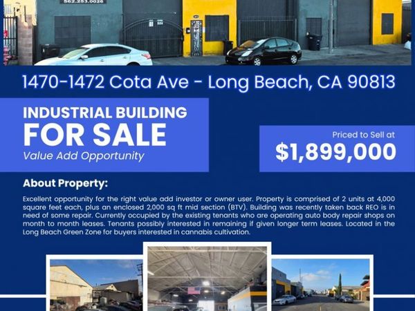 1472 Cota Avenue , Long Beach, CA 90813