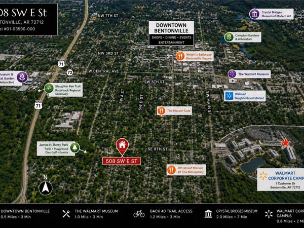 508 E Street , Bentonville, AR 72712