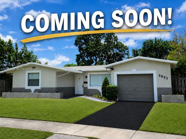 5821 NW 12th Ct , Sunrise, FL 33313