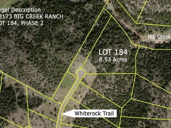 Lot 184 Whiterock TRL, Kingsland, TX 78639