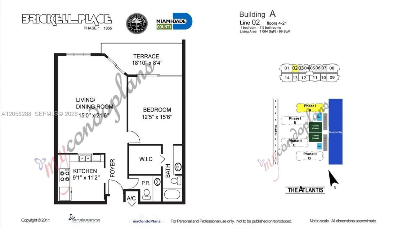 1865 Brickell Ave , Unit A1802, Miami, FL 33129 Photo