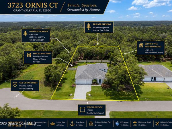 3723 Ornis Court, Grant-Valkaria, FL 32950
