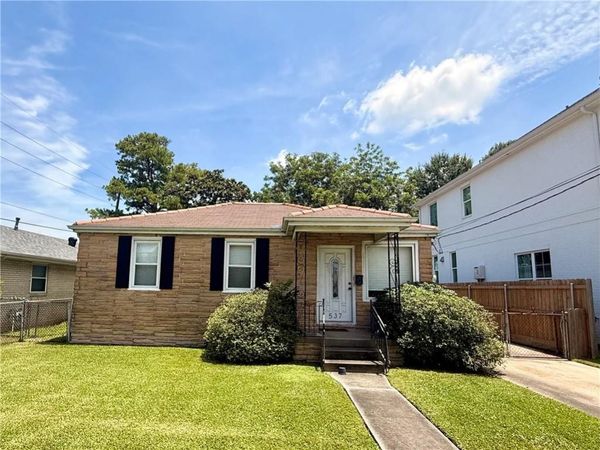 537 MELODY Drive , Metairie, LA 70001