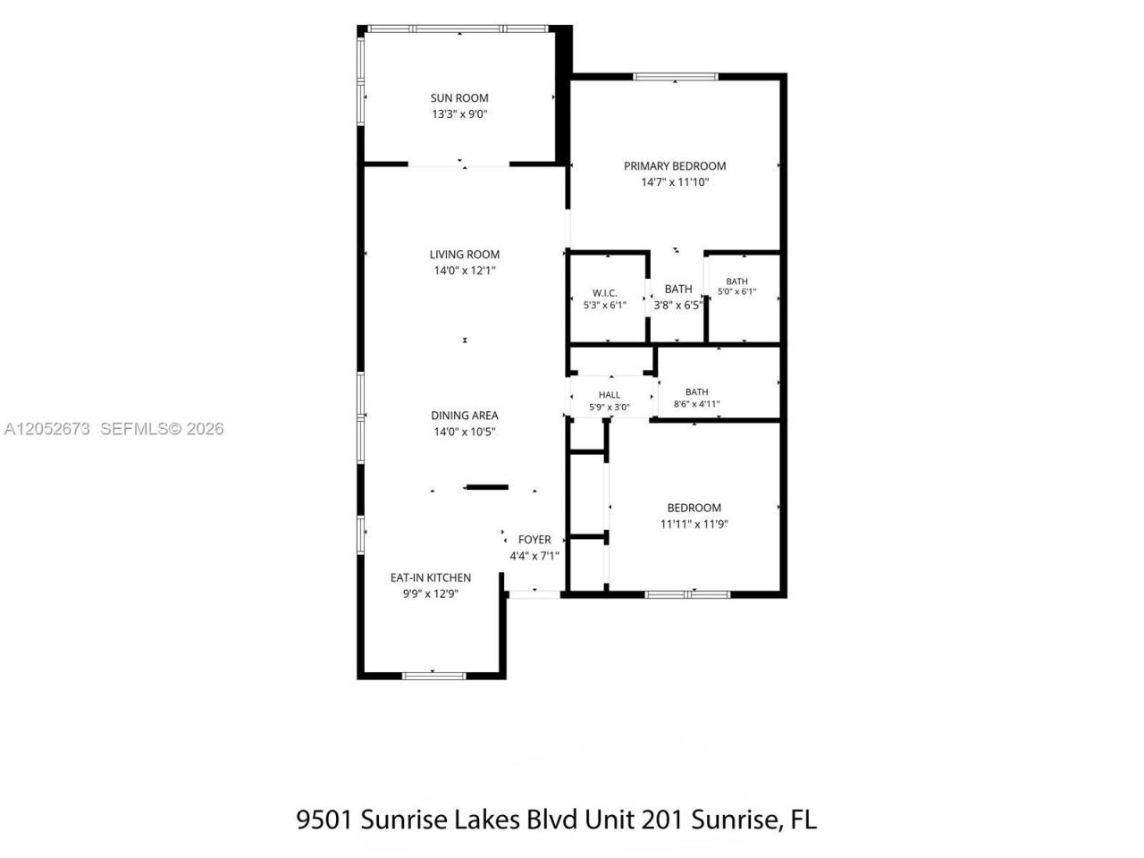 9501 Sunrise Lakes Blvd , Unit 201, Sunrise, FL 33322 Photo