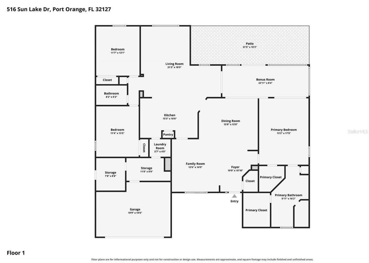516 Sun Lake Drive , Port Orange, FL 32127 Photo