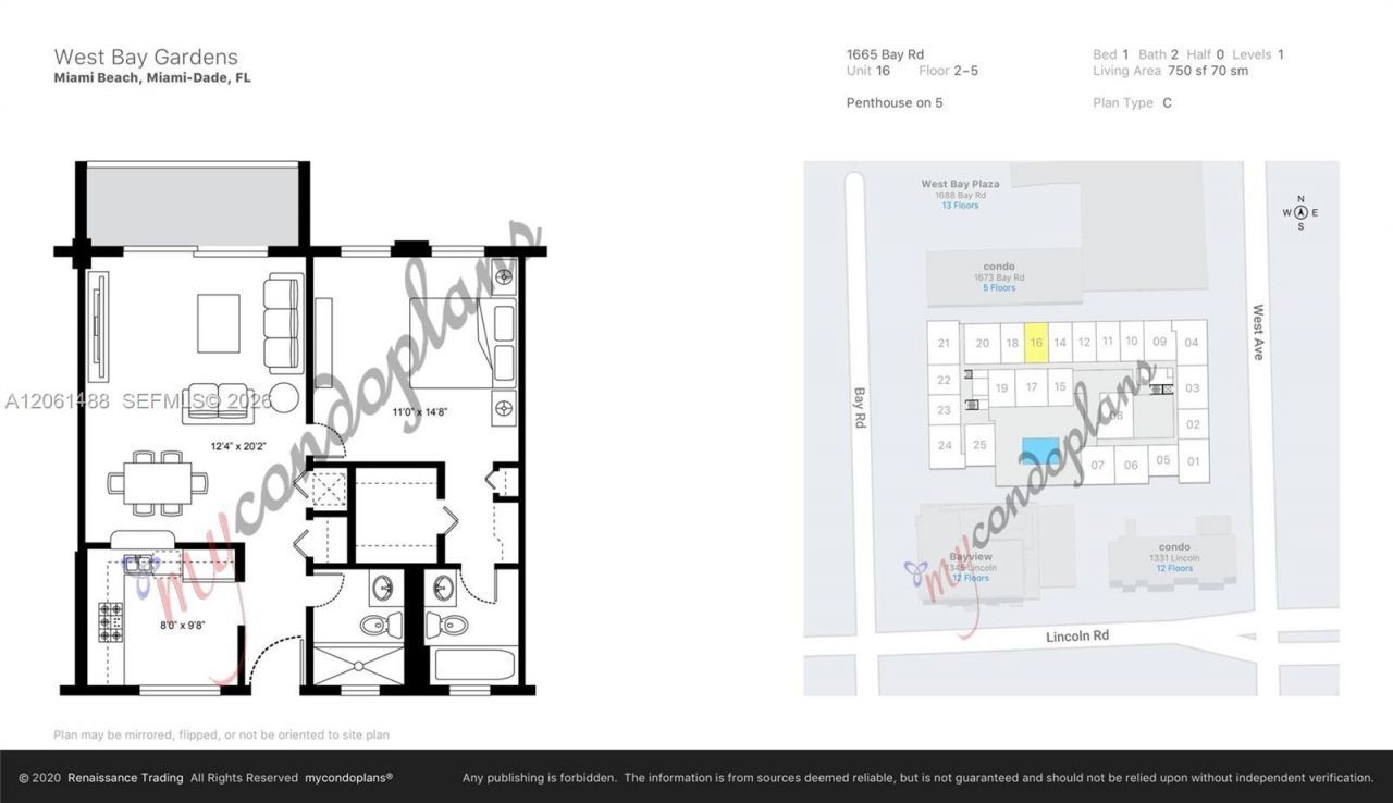 1665 Bay Rd , Unit 416, Miami Beach, FL 33139 Photo