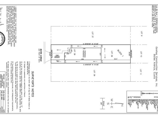 BATES AVENUE , EUSTIS, FL 32726