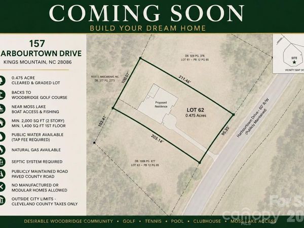 157 HARBOURTOWN Drive, Kings Mountain, NC 28086