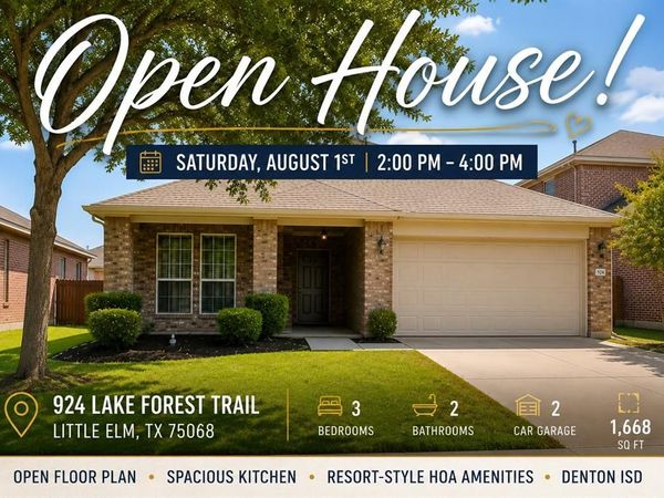 924 Lake Forest Trail , Little Elm, TX 75068