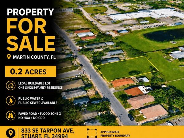 833 SE TARPON AVENUE , STUART, FL 34994